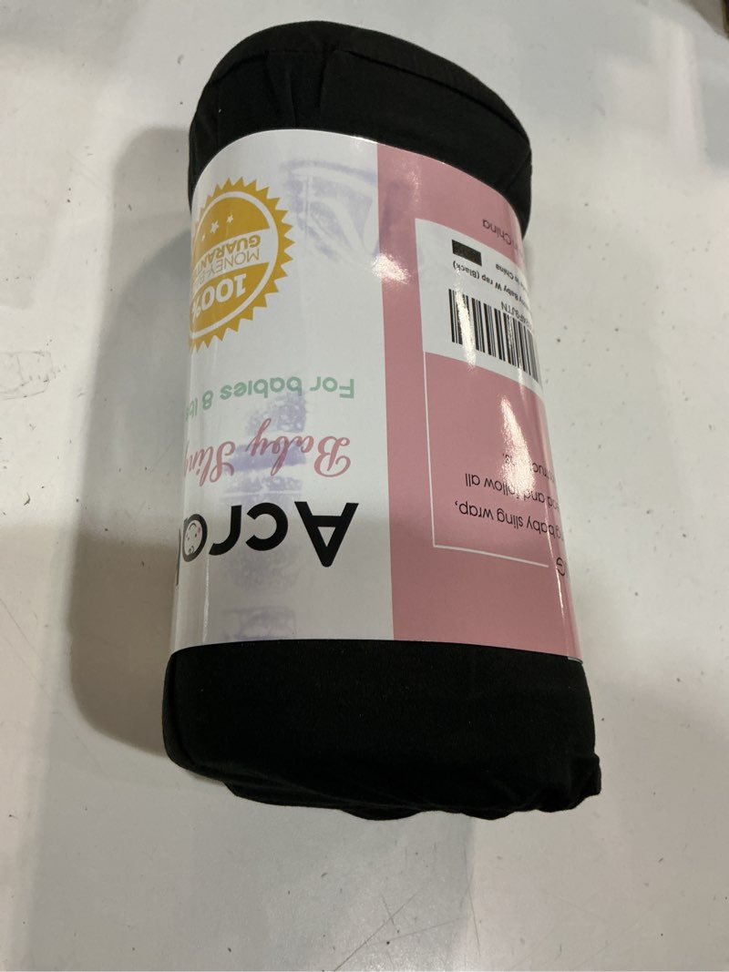 Condition photo showing Good Condition for acrabros baby wrap carrier,hands free baby carrier sling,lightweight,breathable,softness,perfect for newborn infants and babies shower gift,black