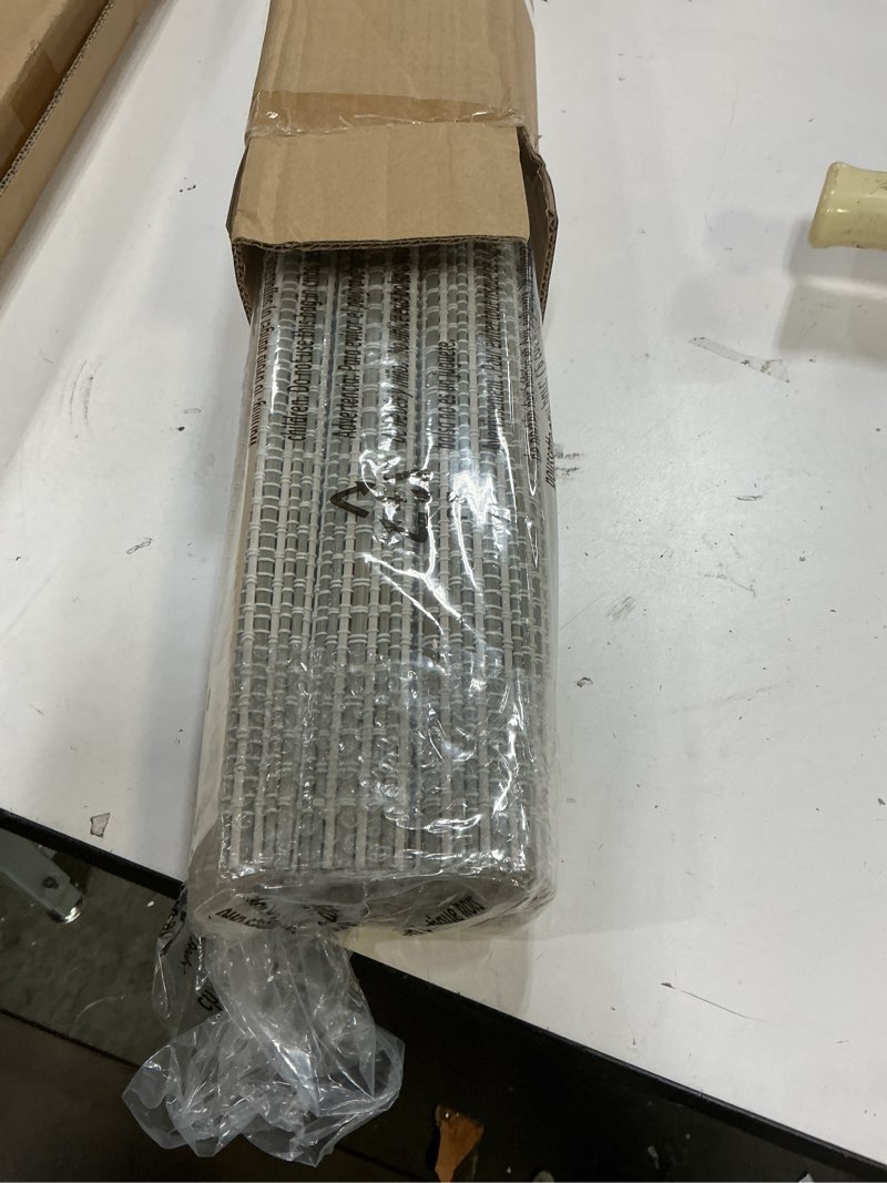 Condition photo showing New/Like New for lazblinds cordless bamboo roman shades for windows, light filtering natural bamboo blinds, easy lift cordless design for living room & bedroom, fits interior windows 22.5" w x 48" h, greystone greystone 22.5" w x 48" h