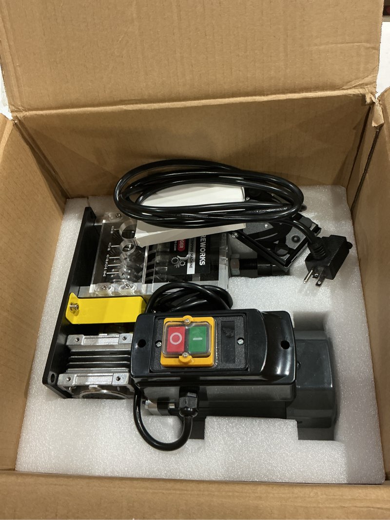 Condition photo showing Good Condition for creworks 180w motor automatic wire stripper machine, 5 blade electric wire stripping machine for 0.06"-1.18" (1.5-30 mm) scrap wire with 2 feed plates foot pedal switch sharpening rod