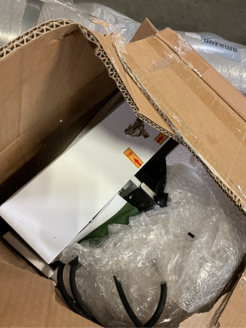 Condition photo showing Good Condition for wantjoin cake decorating machine - 4-12 inch automatic cream spreading for cake frosting machine 60-320 rpm with graduated scrapers electric turntable, white white 4-12 inch