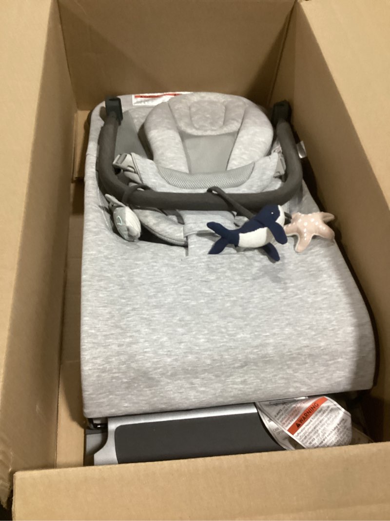 Condition photo showing Good Condition for Baby Delight Aura | Deluxe Portable Rocker & Seat for Infants | Soothing Vibration & Sounds | Baby Rocker | Quilted Organic Sage(similar)