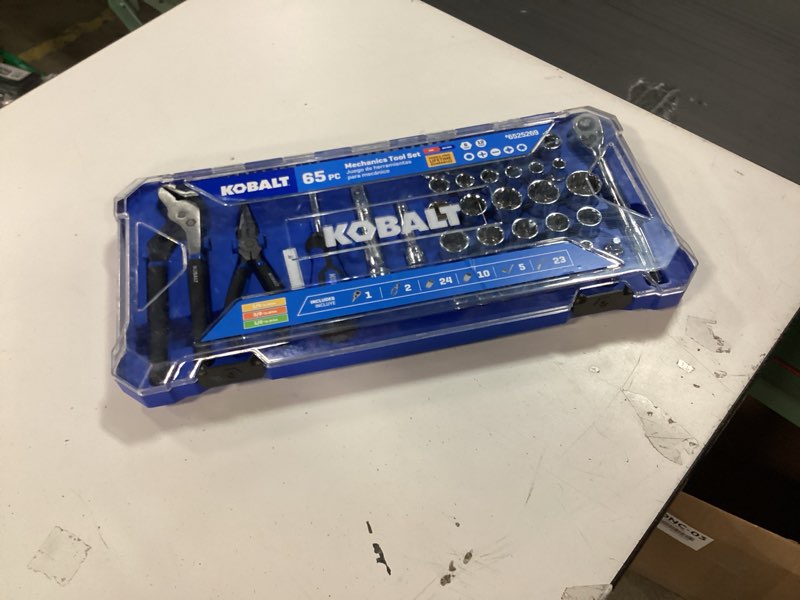 Condition photo showing Good Condition for Kobalt 65 -Piece Metric and standard (SAE) Mechanics Tool Set with Hard Case Item #6525269 | Model #53338