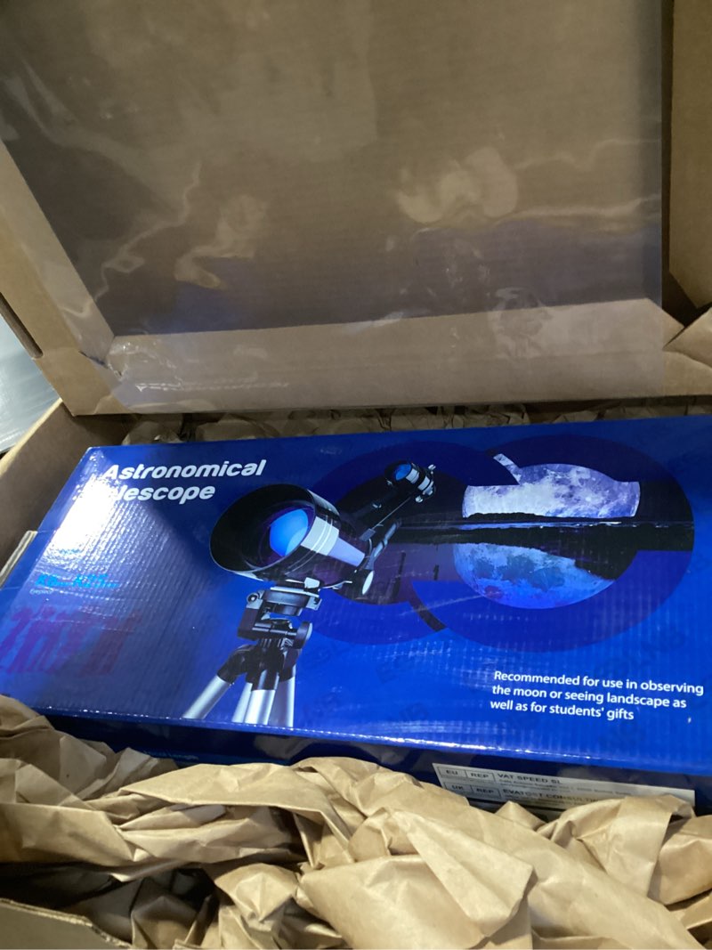 Condition photo showing New/Like New for ESSLNB Telescope for Adults, 70mm Aperture Refractor Telescopes (15X-180X) for Astronomy Beginners, Portable Travel Telescope with Phone Adapter & Adjustable Tripod 36070