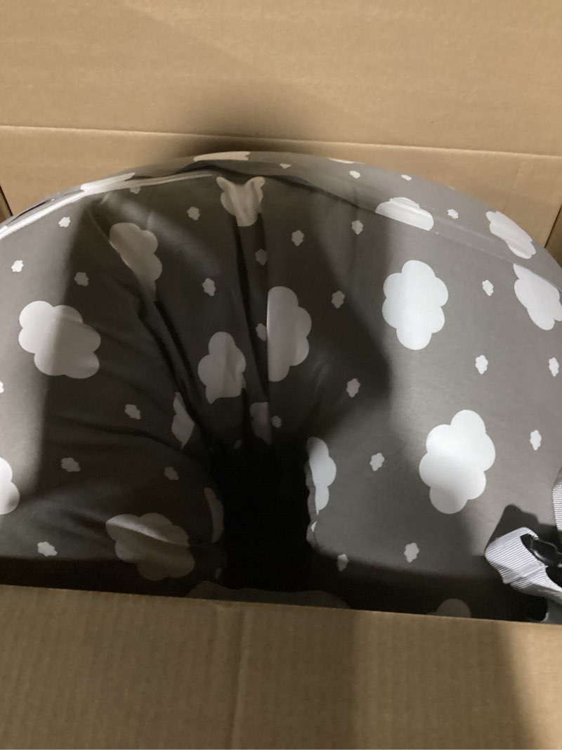 Condition photo showing As Is for Momcozy Original Nursing Pillow for Breastfeeding-Pioneering Safety Fence- Wider Feeding Pillows for More Support for Mom & Baby- Easier Nursing & Hand Free- Fit for All, Removable Cotton Cover Grey