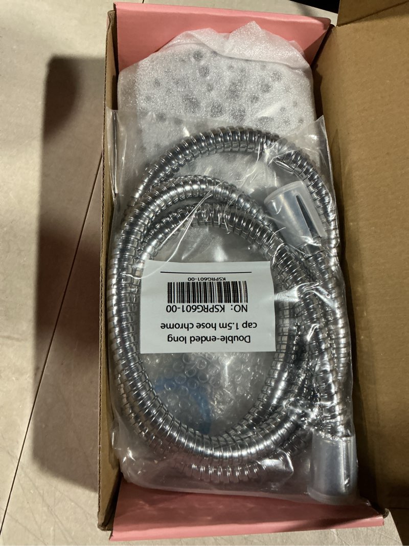 Condition photo showing Good Condition for cobbe high pressure shower head with built-in pause button, 9-function detachable showerhead with handheld brass swivel bracket & stainless steel hose, water saving 1-click stop, chrome standard model premium chrome