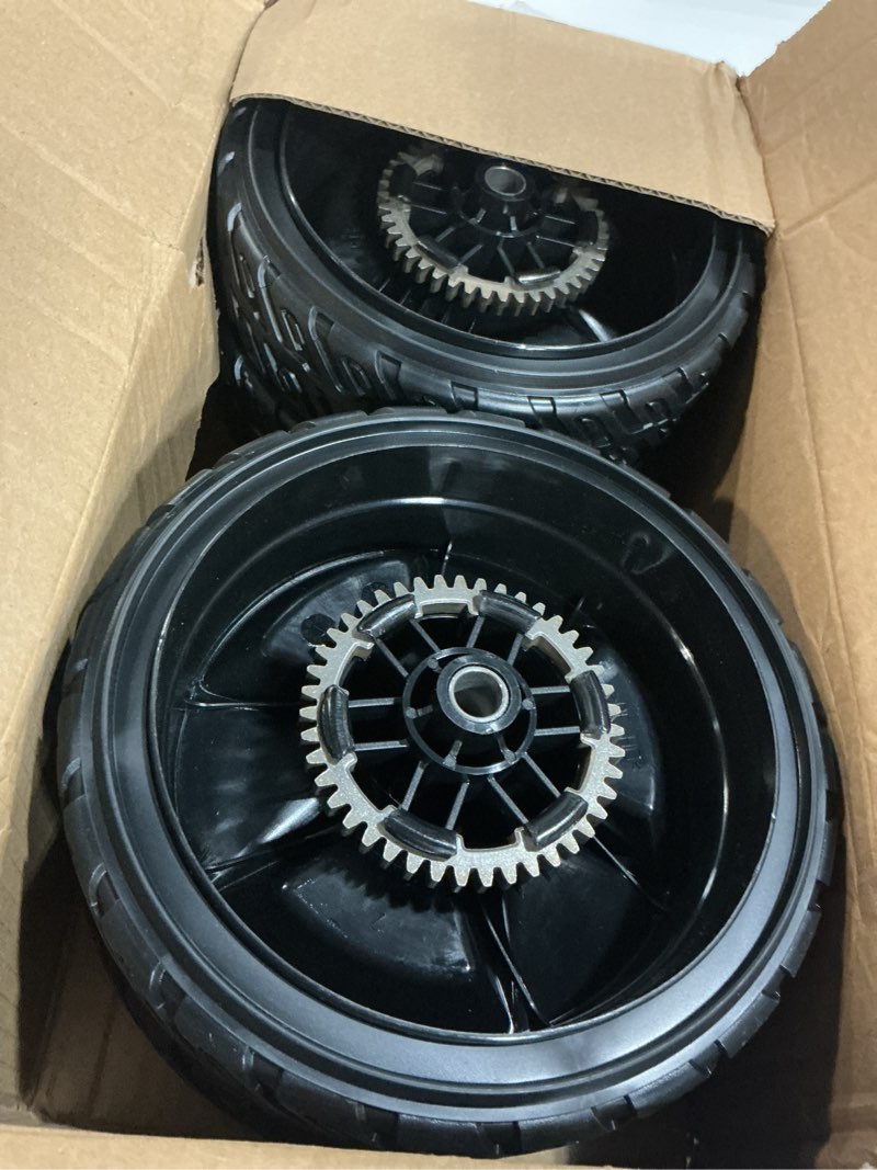 Condition photo showing Good Condition for 8" replacement lawn mower wheel kit (2x front drive wheels 44710-vr8-n00za + 2x rear wheels 42710-vr8-n00za) for honda hrn216 walk behind lawn mower 2 front wheels + 2 rear wheels