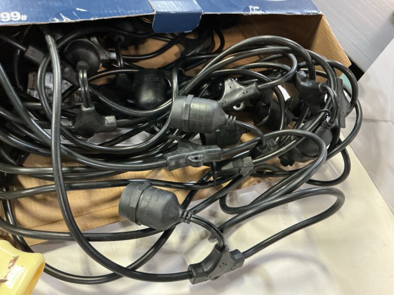 Condition photo showing As Is for  Harbor Breeze 48-ft Plug-in Black Indoor/Outdoor String Light