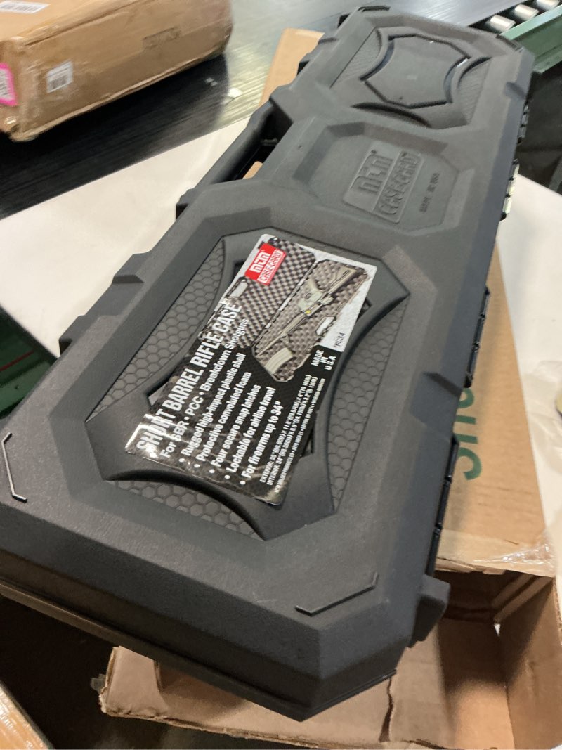 Condition photo showing New/Like New for MTM RC34 SBR Gun Case, Hard Short Barrel Rifle Case, 34”, Ideal for Collapsible Stock, USA Made, Black