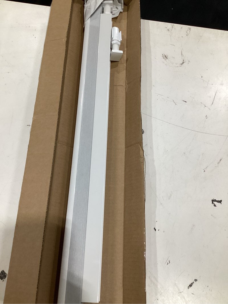 Condition photo showing As Is for lazblinds cordless cellular shades, no tools no drill blackout honeycomb shades pleated blinds for windows, 27'' w x 36'' h, silver white blackout-silver white 27'' w × 36'' h