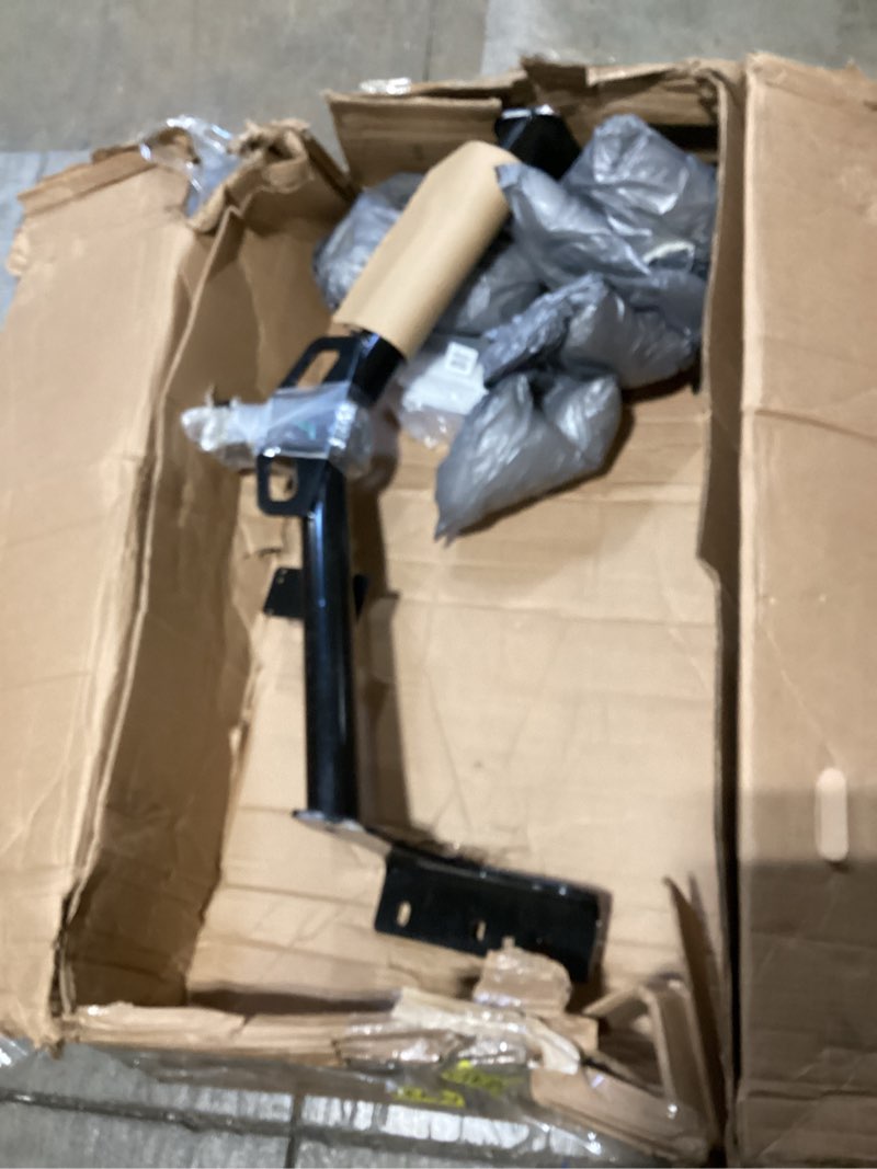 Condition photo showing As Is for draw-tite 76028 class 3 trailer hitch, 2 inch square receiver, compatible with chevrolet equinox, gmc terrain, pontiac torrent, and saturn vue (please verify vehicle application)