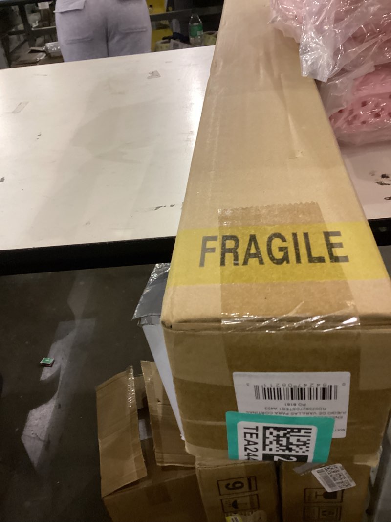 Condition photo showing New/Like New for Modern Rounded Cap 66 in.-120 in. Matte Gold Single Curtain Rod