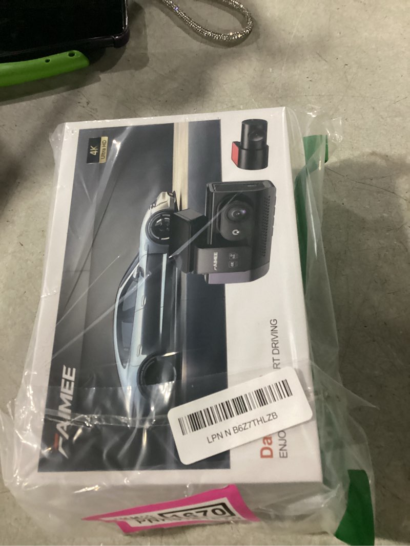 Condition photo showing New/Like New for 4K+2K Dash Cam Front and Rear, Dash Camera for Cars 2 Channel, 64GB Card Included, 5.8G/2.4G Dual WiFi, Built-in GPS, Night Vision, WDR, 170°Wide Angle, G-Sensor Emergency Lock, 24H Parking Monitor