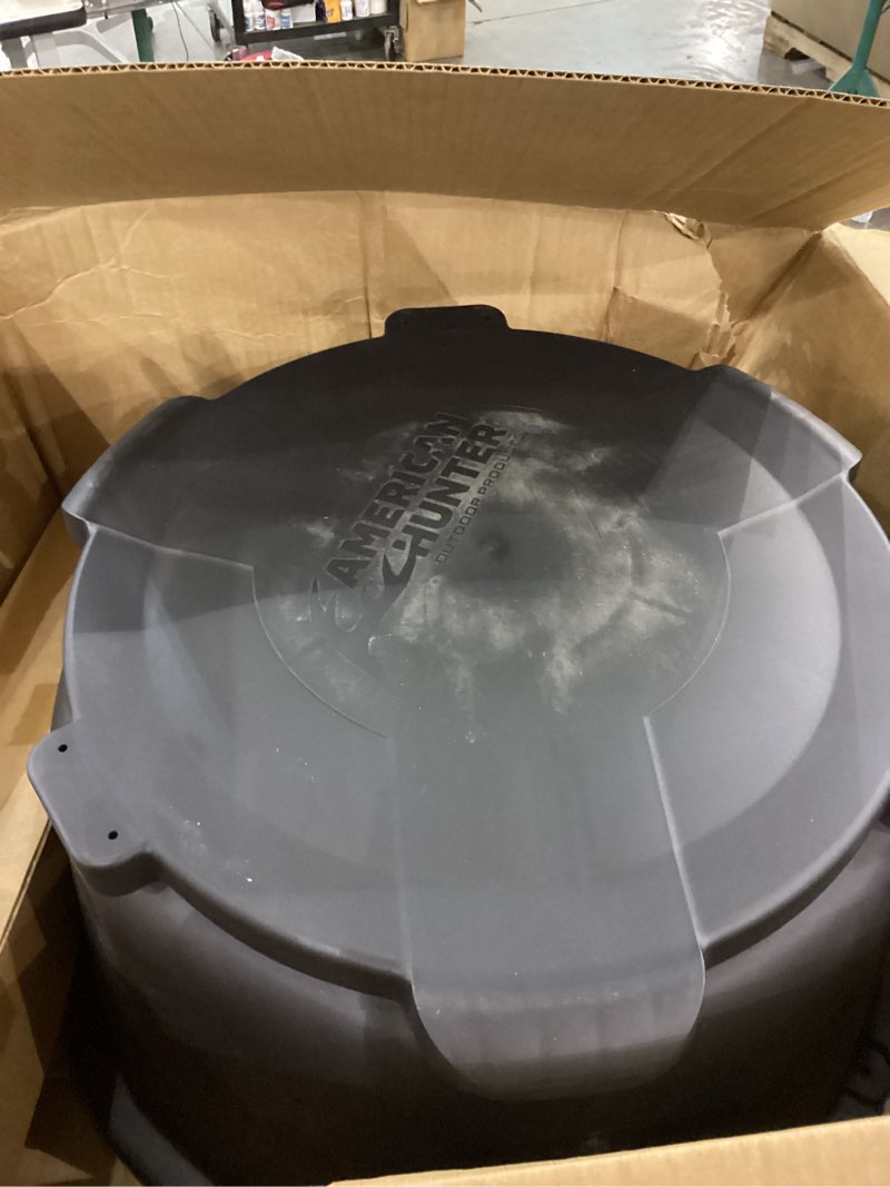 american hunter wf 30gal nesting hopper w/gravity feeder, black, one size, ah-225grav