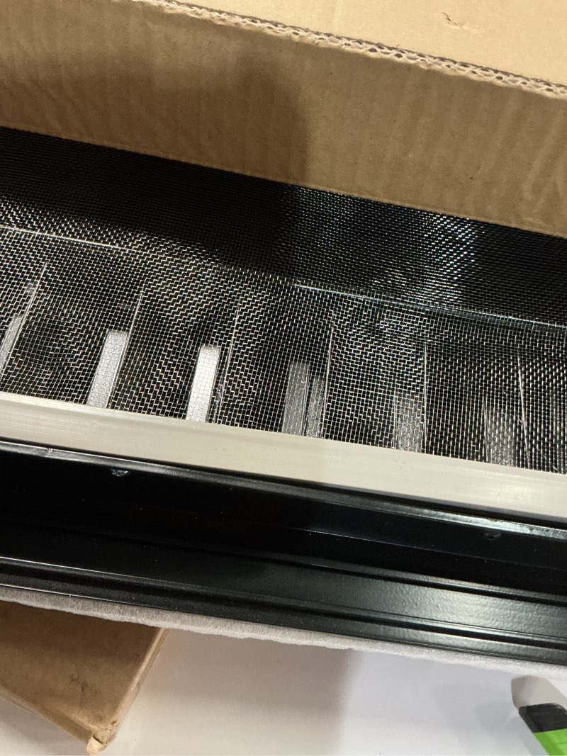 Condition photo showing Good Condition for Gisafai 2 Pcs 18" x 18" Gable Vent Aluminum Alloy Wall Vents Shed Attic Vent with Screen Return Air Grill with Screws, for Ventilation Exterior Doors Wall House (Black) 18" X 18" Black