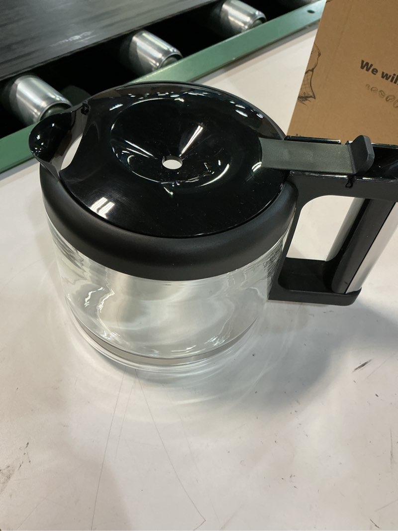 Condition photo showing As Is for 10 cup coffee pot replacement for delonghi coffee maker  glass carafe replacement  delonghi coffee pot replacement with sturdy handle  enhanced durabl
