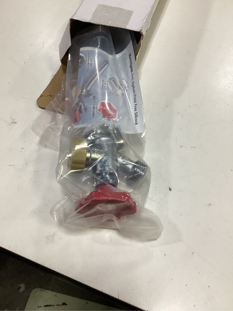 Condition photo showing Good Condition for boltigen 6inch anti-siphon frost free sillcock valve, no lead brass freeze proof outdoor water faucet, 1/2" npt x 3/4'' ght hose bib frost free outside spigot