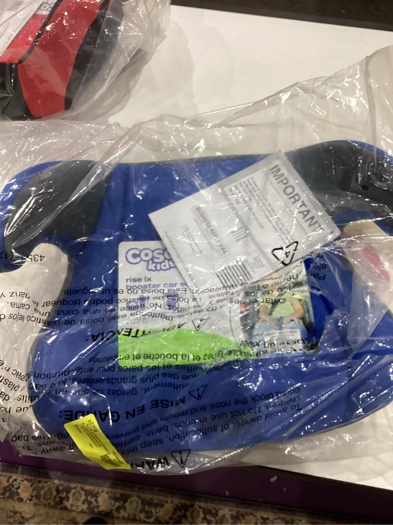 Condition photo showing Good Condition for cosco rise lx booster car seat  country blue