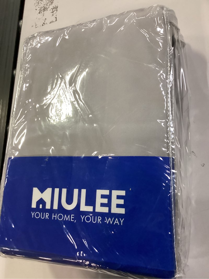 Condition photo showing New/Like New for MIULEE Silver Velvet Curtains Thermal Insulated Blackout Curtain Drapes for Bedroom Living Room Darkening 96 Inches Long Curtains Panels Rod Pocket Set of 2 52"W x 96"L (Pack of 2) Silver
