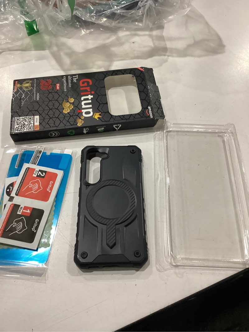Condition photo showing New/Like New for Gritup for Samsung Galaxy-S23-Case with Magsafe, 2×Screen Protector | S23 Magnetic Phone Case Anti-Fingerprint Military Grade Shockproof Protective Cover for Galaxy S23 Black Black S23-6.1"