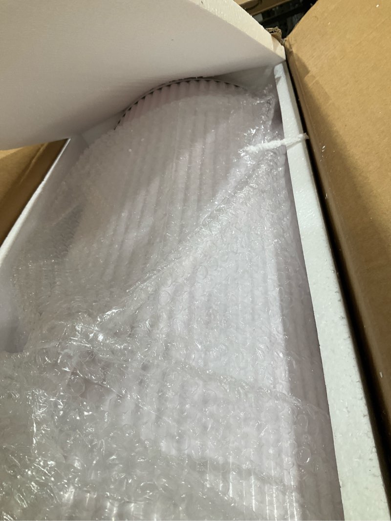 Condition photo showing Good Condition for metal pleated cylinder pedestal stands for party, 3 pieces heavy duty round cake pedestal stand display plinth pillars art decor for wedding ceremony birthday party?small, white? white l:23.82"x12.6", m:21.85"x11.02", s:19.88"x9.45"