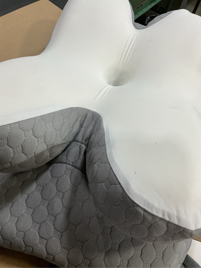 Condition photo showing Good Condition for IWS I WANNA SLEEP Cervical Original Neck Plus Gel Premium Ergonomic Memory Foam Cooling Pillow for Neck Pain Relief – Orthopedic Cervical Neck Pillow for Side Sleepers and Neck & Shoulder Support