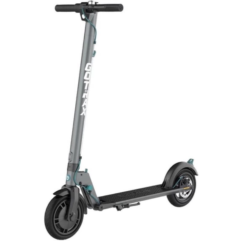 gotrax rival adult electric scooter, 8.5" pneumatic tire, max 12 mile range and 15.5mph speed, 250w foldable escooter for adult, black