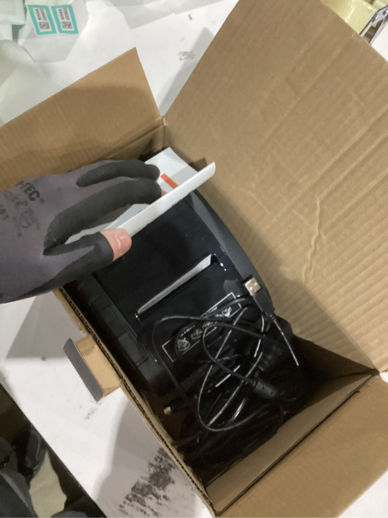 Condition photo showing Good Condition for MUNBYN Bluetooth Thermal Receipt Printer P047, 80mm POS Printer, Thermal Printer with USB Serial Ethernet, Bluetooth, Support Android Windows PC (Do Not Support iOS Paypal Doordash Grubhub Vagaro) Black
