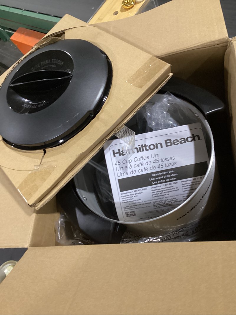 Condition photo showing Good Condition for Hamilton Beach 45 Cup Coffee Urn and Hot Beverage Dispenser, Silver Single-Spout