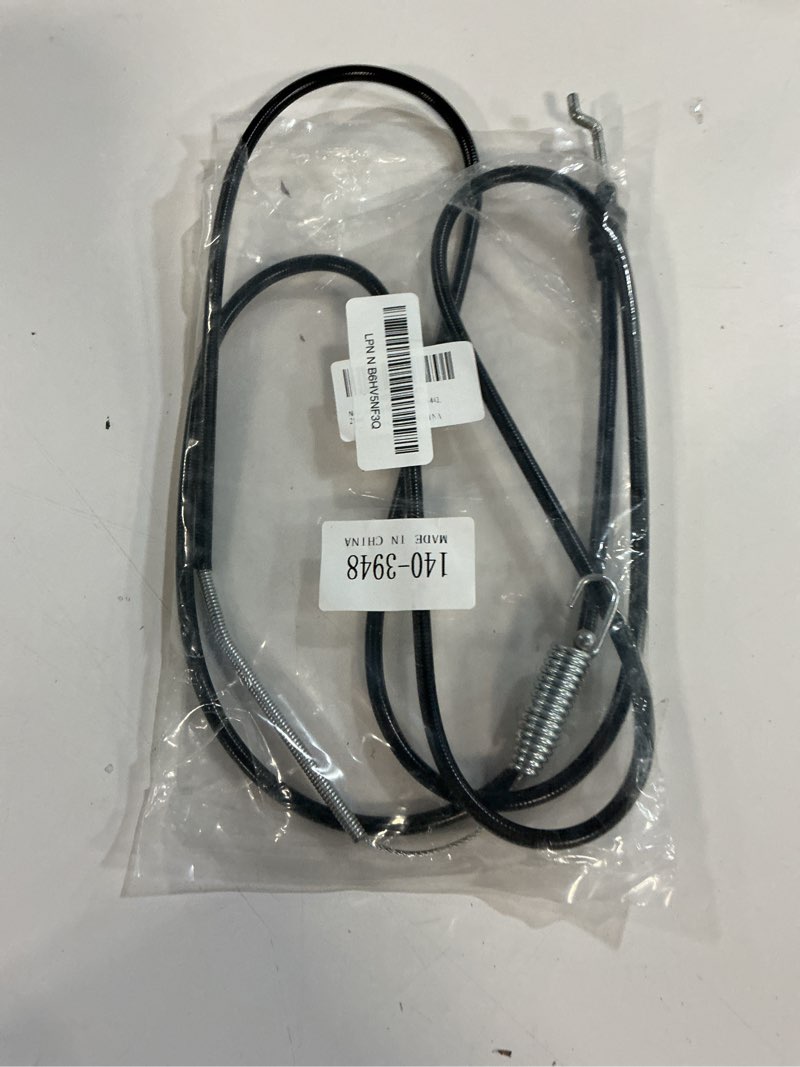 Condition photo showing Good Condition for engine brake cable 140-3948 replacement, compatible with toro models 21770, 21442, 21445