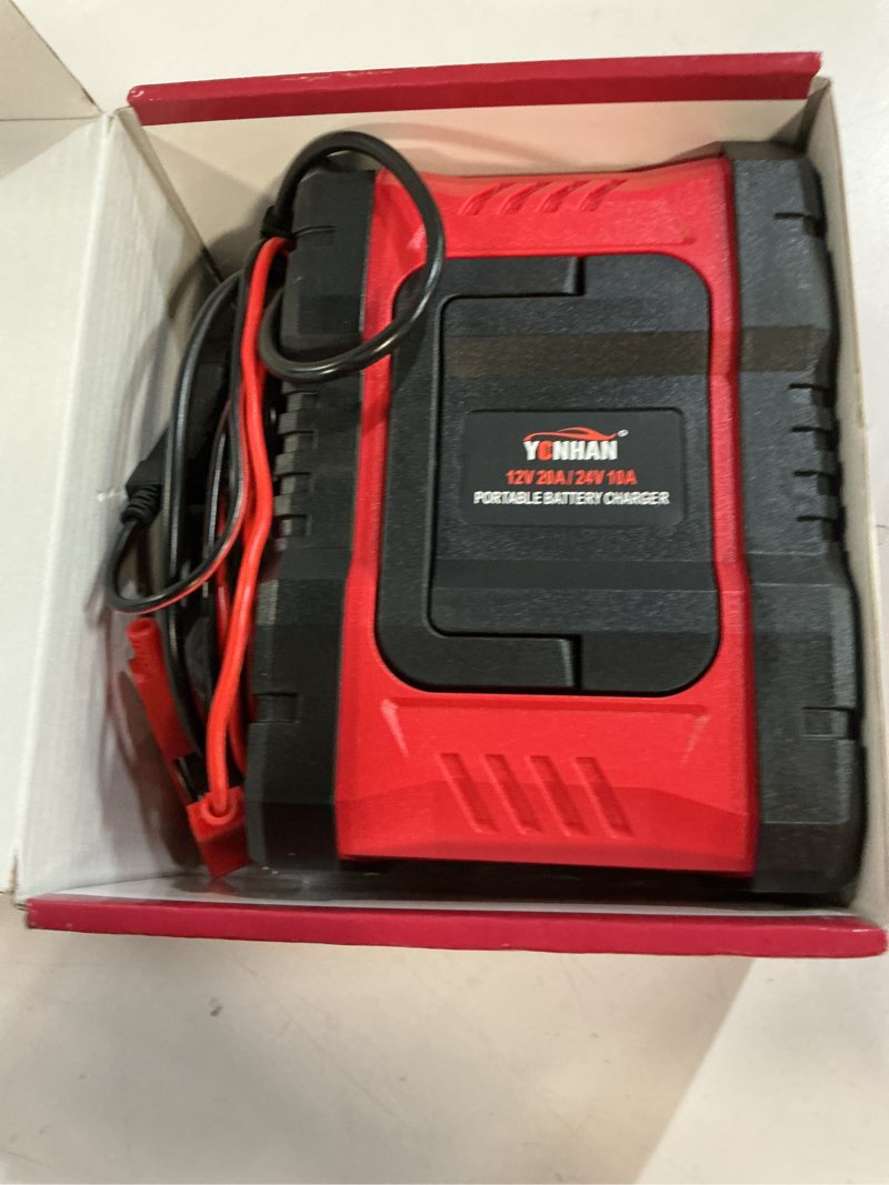 Condition photo showing Good Condition for yonhan battery charger 20a 12v/24v lifepo4 lead acid fully automatic battery maintainer, car battery trickle charger automotive w/repair, winter mode, for agm, std, gel, deep cycle batteries