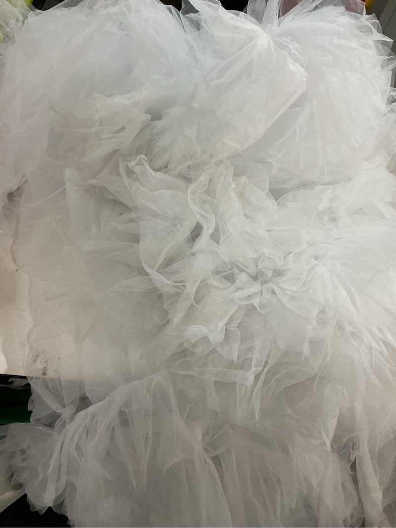 Condition photo showing As Is for kelaixiang tulle robe long lingerie bridal dressing gown puffy nightgown photoshoot
