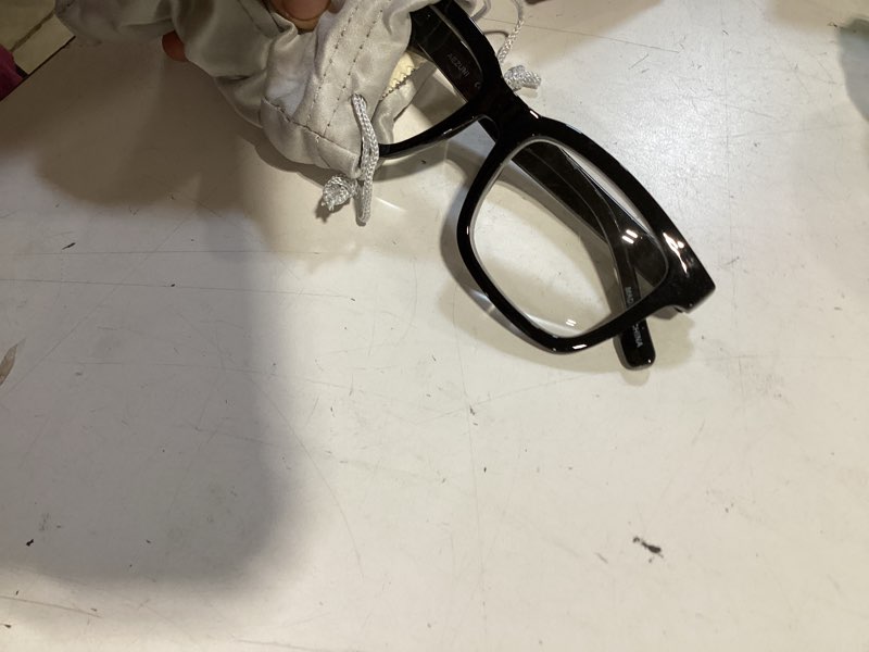 Condition photo showing Good Condition for aezuni large square reading glasses women trendy readers retro style 1.0 1.25 1.5 1.75 2.0 2.25 2.5 2.75 3.0 3.5 4.0 5.0 6.0(black, 5.00) black 5.0 x