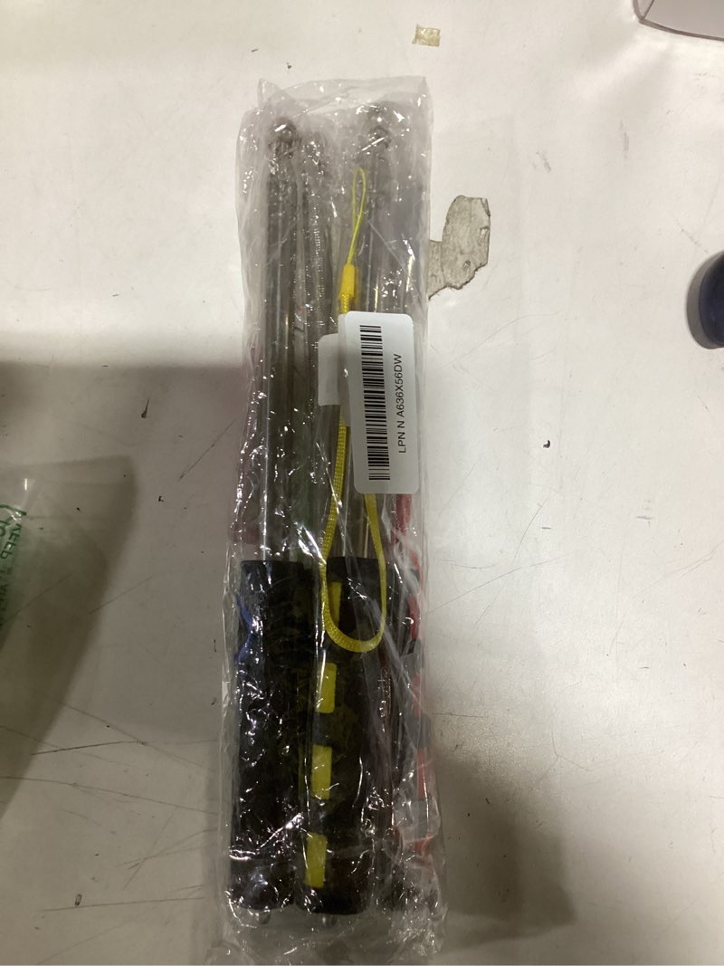 Condition photo showing New/Like New for Enjoyist 4-Pack Assorted Color Telescoping Handheld Flagpole, Extendable Stainless Portable Steel Ba
