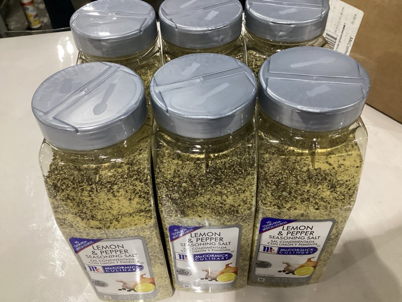 Mc Cormick Lemon & pepper seasoning salt 28 oz. (6 pack)
