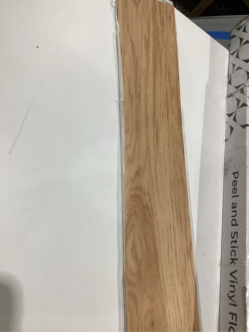 Condition photo showing Good Condition for mysflosy peel & stick floor tile, 36-pack 54 sq.ft waterproof vinyl plank flooring self-adhesive, luxury wood-look vinyl planks for diy installation 36 x 6 inches honey oak 36