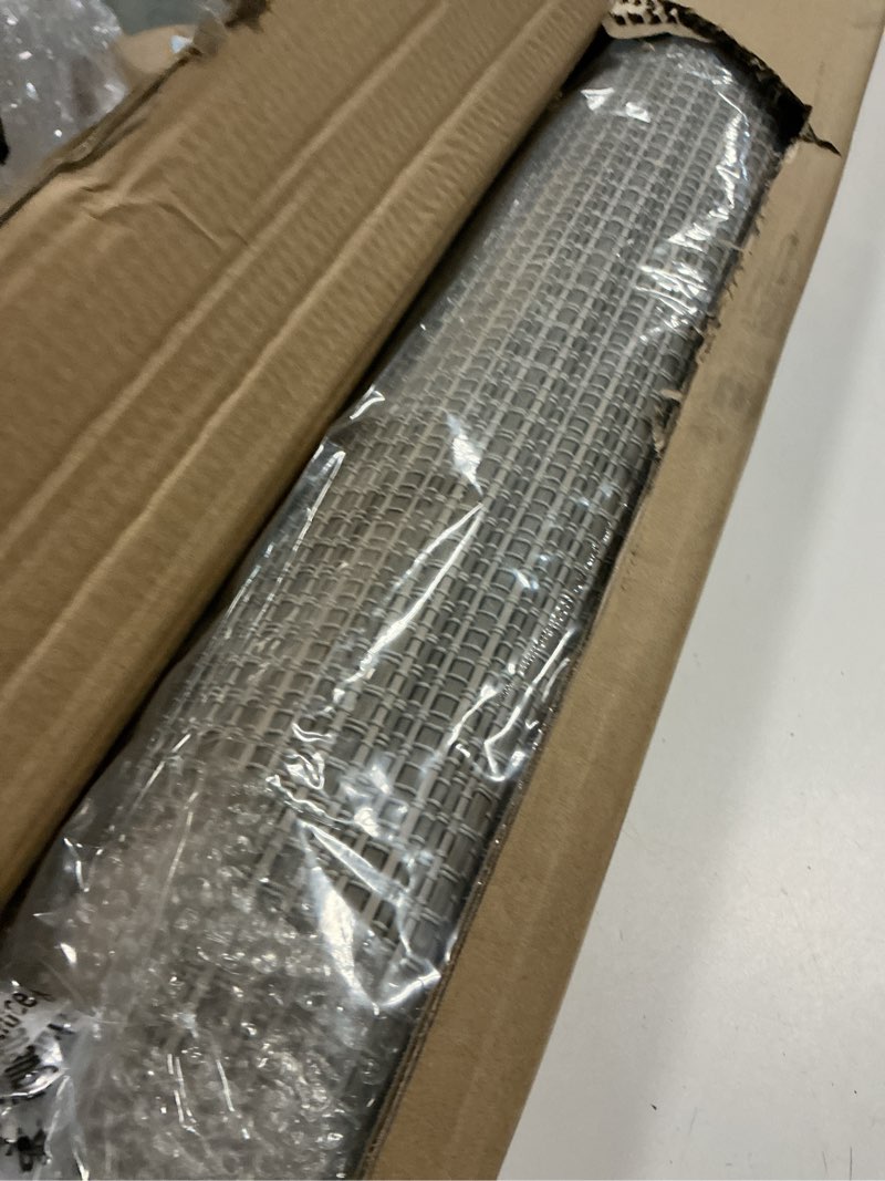 Condition photo showing Good Condition for lazblinds cordless bamboo roman shades for windows, light filtering natural bamboo blinds, easy lift cordless design for living room & bedroom, fits interior windows 31" w x 64" h, greystone greystone 31" w x 64" h