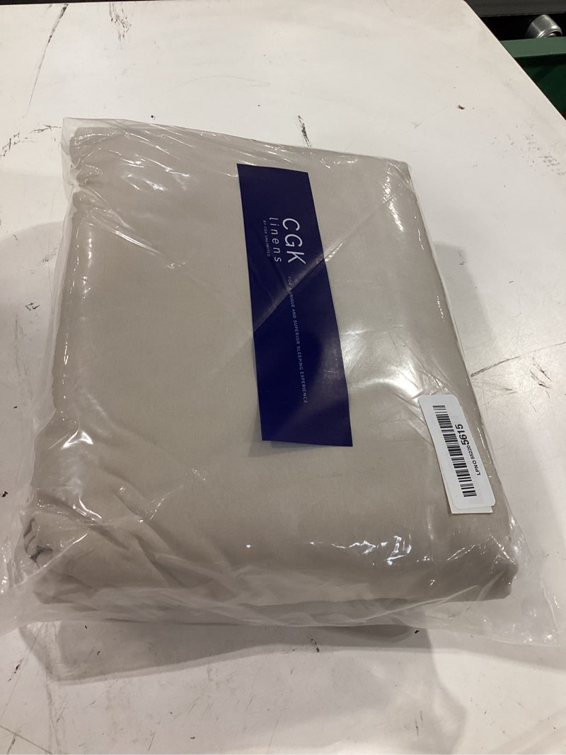 Condition photo showing As Is for extra deep king sheet set - 6 piece breathable and cooling sheets - hotel luxury bedding for women, men, kids & teens - easy & secure fit - soft, wrinkle free and comfy - extra deep pockets - cream 12 - cream king