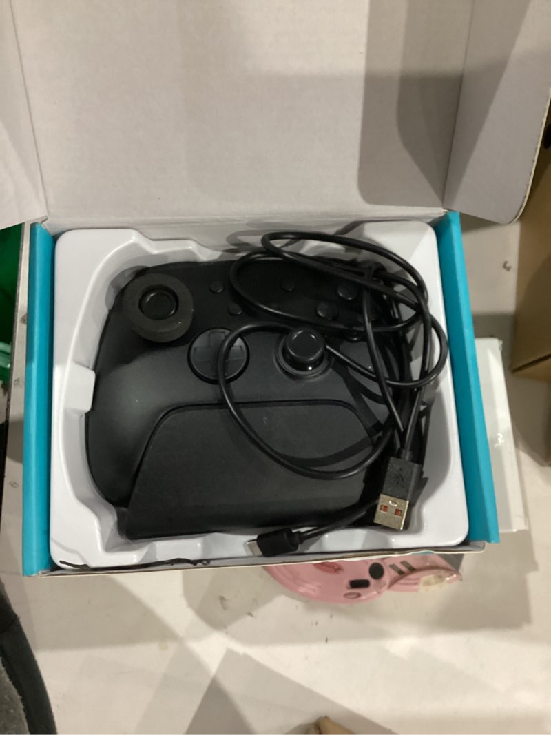 Condition photo showing Good Condition for Switch 2 Pro Controller with Charging Dock for Nintendo Switch2/1/OLED, Luminex Wireless Controller with One-Key Wake Up/Hall Effect/7 LED Colors/Turbo, RGB Aesthetic Gaming Setup - Dave the Diver Official Licensed Colorful-DAVE