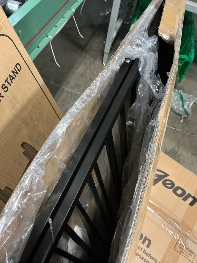 Condition photo showing Good Condition for cumbor 29.2–43" baby gate for stairs, hardware mounted (drill required), expandable no bottom bar dog gate, auto close extra wide walk thru, pet & toddler proof gate, top & bottom of stairways(black) black 29.2"-43" w x 28" h