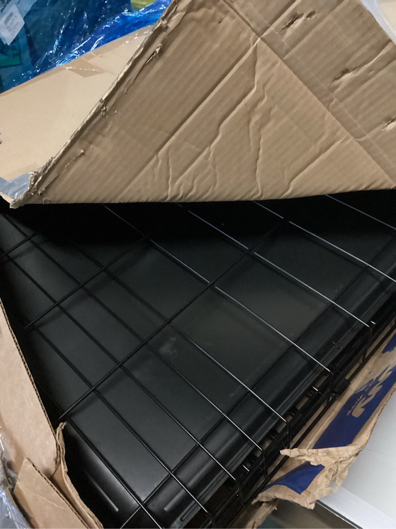 Condition photo showing Good Condition for FDW Extra Large Dog Crate Dog Kennel Cage with Double Door,48 inch Folding Metal Wire Dog Cage with Removable Tray&Divider Panel,Pet Crate for Large Dogs,Black Dark Black 48 Inch Double Door