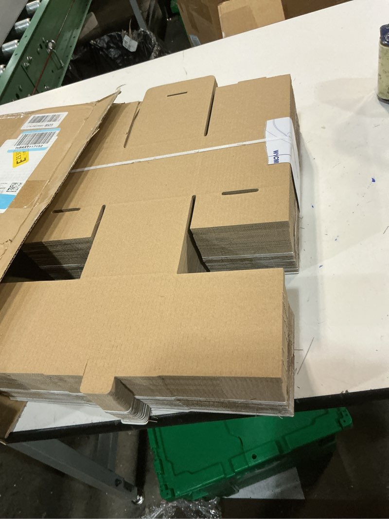 Condition photo showing New/Like New for 50 Pack 4x4x4'' Small Shipping Boxes, Corrugated Cardboard Mailers for Business, White (LM444) 4x4x4'' 50 Pack White