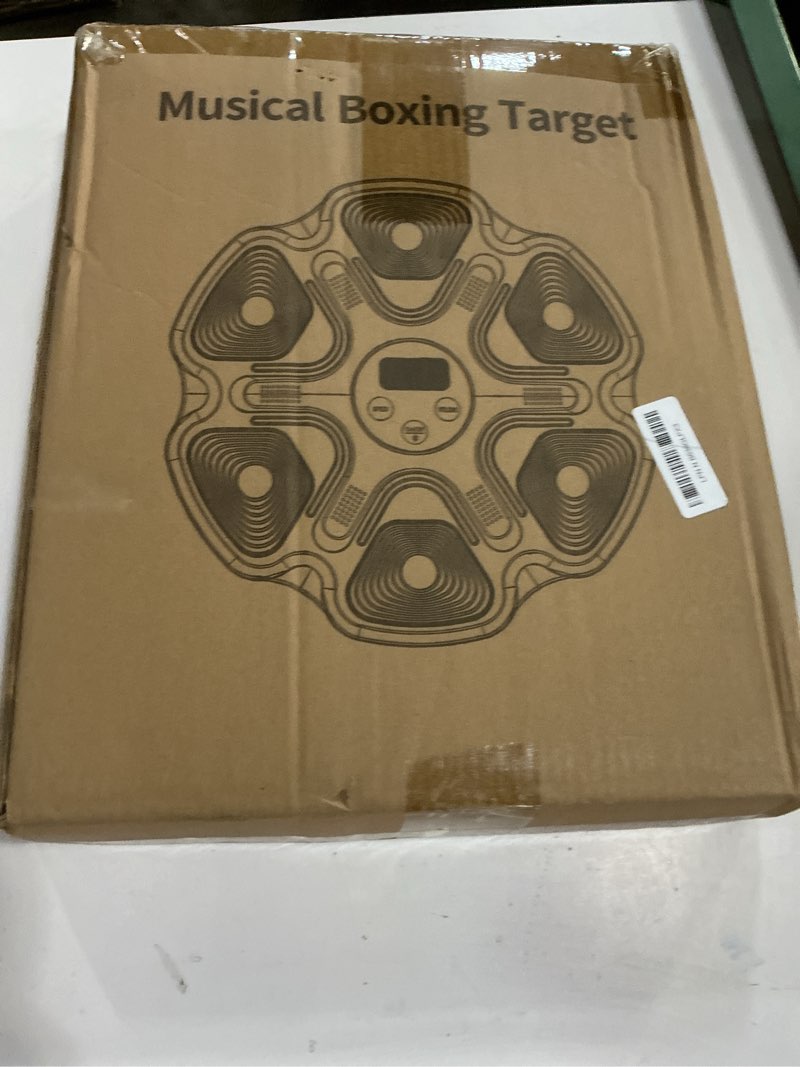 Condition photo showing New/Like New for spieek music boxing machine with gloves for adults boxing machine wall mounted music, smart connection boxing equipment for home and gym, training machine with electronic wall mounted white