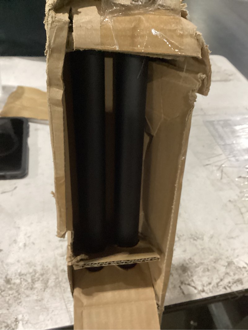 Condition photo showing New/Like New for kenney kn90001 1" weaver indoor/outdoor rust-resistant curtain rod, 72-144", black