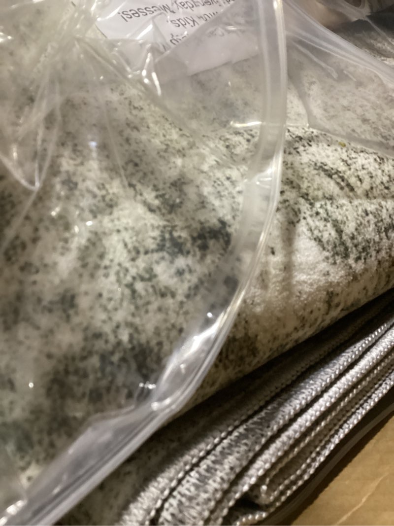 Condition photo showing Good Condition for Abstract Rug 8x10 Large Living Room Neutral Modern Washable Area Rugs for Bedroom Dining Room Non-Slip Stain Resistant Foldable Thin Green Black Green Black 8' x 10' (Rectangular)