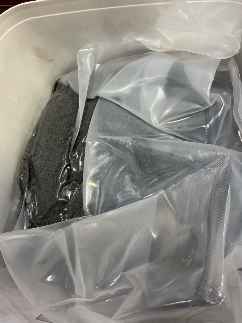 Condition photo showing New/Like New for simple dark grey – better polymeric sand alternative, haze-free patio jointing sand for flagstones and pavers, wet application paver joint sand 28lbs, dark grey dark grey 28lbs