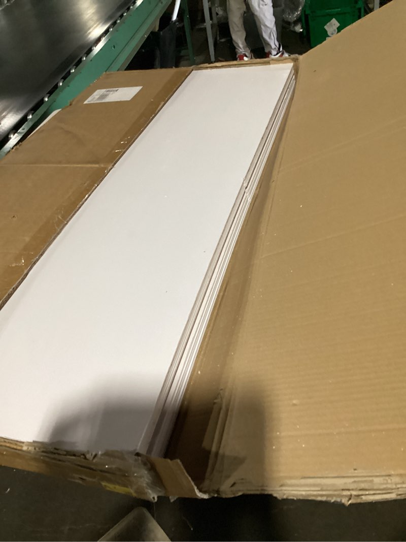 Condition photo showing New/Like New for 12 pack drop ceiling tiles 2ft x 4ft pvc waterproof panel cover 5mm washable and fire-rated drop tile 48 sq. ft - white white 2ft x 4ft