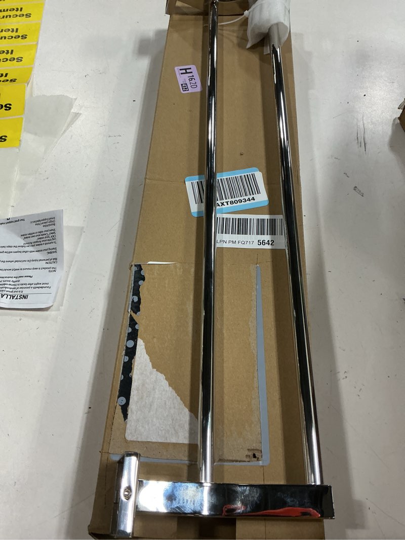 Condition photo showing New/Like New for alise double bath towel bars towel racks for bathroom,wall mount towel holder heavy duty 24-inch towel hanger rail,gk9009-c sus304 stainless steel polished chrome 24-inch (2-bars) polished chrome