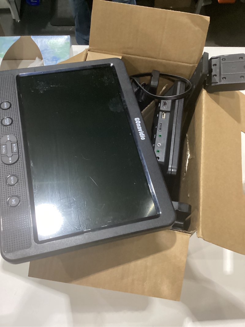 Condition photo showing Good Condition for 10.1\" Dual Car DVD Players with HDMI Input, Headphones, Mounting Brackets, Headrest DVD Players for Car Support USB/SD Card, AV in/Out, Last Memory, Play A Same or Two Movies, No Battery USED