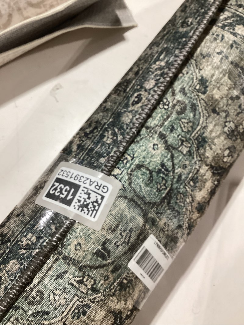 Condition photo showing New/Like New for Loloi Layla Collection LAY-06 Taupe/Stone 2'-6" x 12'-0" .13" Thick Runner Rug, Soft, Durable, Vintage Inspired, Distressed, Low Pile, Non-Shedding, Easy Clean, Printed, Living Room Rug 2'6" x 12' (Rectangular) Taupe / Stone