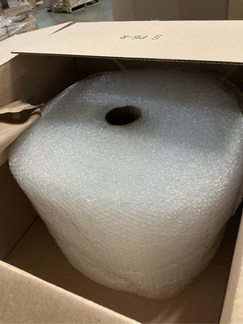 Condition photo showing Good Condition for amazon basics bubble wrap for moving, packing, shipping and storage, perforated protective cushioning for fragile items, 12-inch x 175-ft long roll, small 3/16", clear